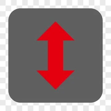 Vertical Exchange Arrows Rounded Square Button イラスト素材