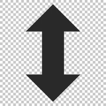 Vertical Exchange Arrows Vector Icon Illustrazione stock