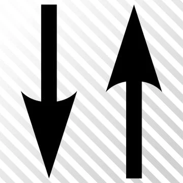 Vertical Exchange Arrows Vector Icon Stock Illustration