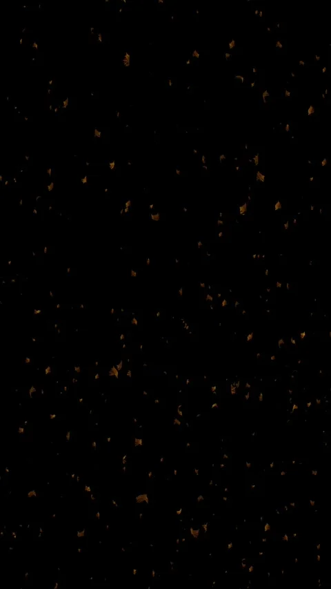 Vertical Falling Autumn Maple Leaves 4K Loop Overlay Video stock 334592122