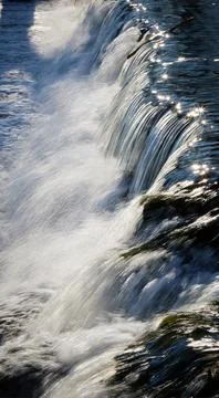 Vertical falls Foto stock