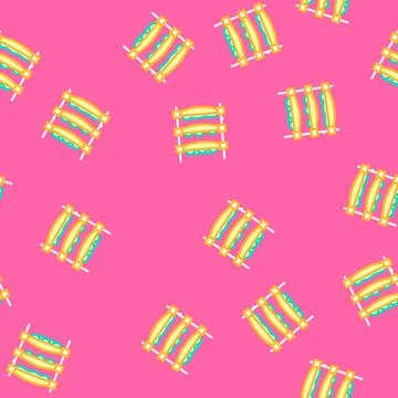 Vertical farming environmental vector seamless pattern Stock Illustration