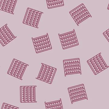 Vertical farming rack agri tech line seamless pattern Stock Illustration