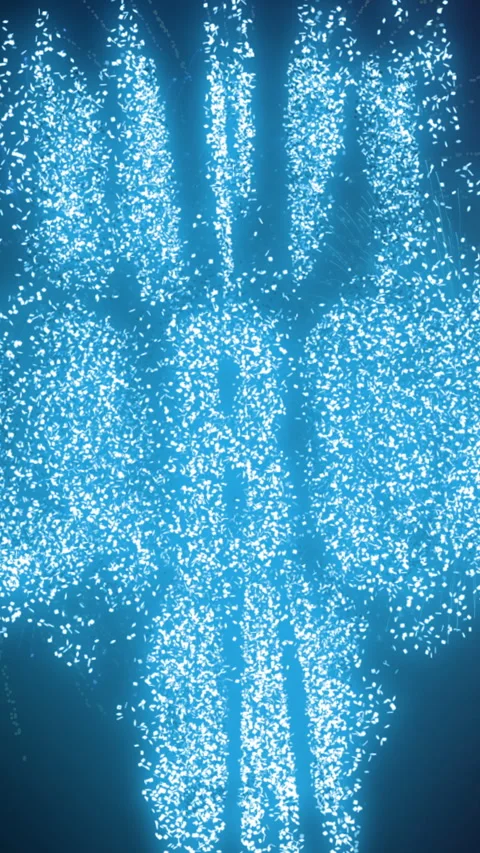 Vertical Festive Happy Labor Day Fireworks Display Stock Footage 292240070