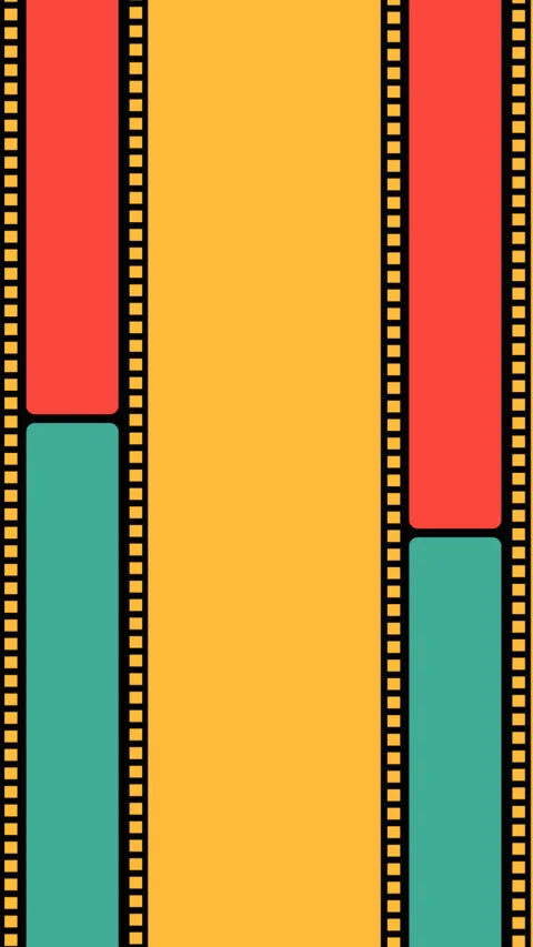 Vertical Film Strip Frame Background with Copy Space for Cinematic Video Foo Stock-Footage 340595896