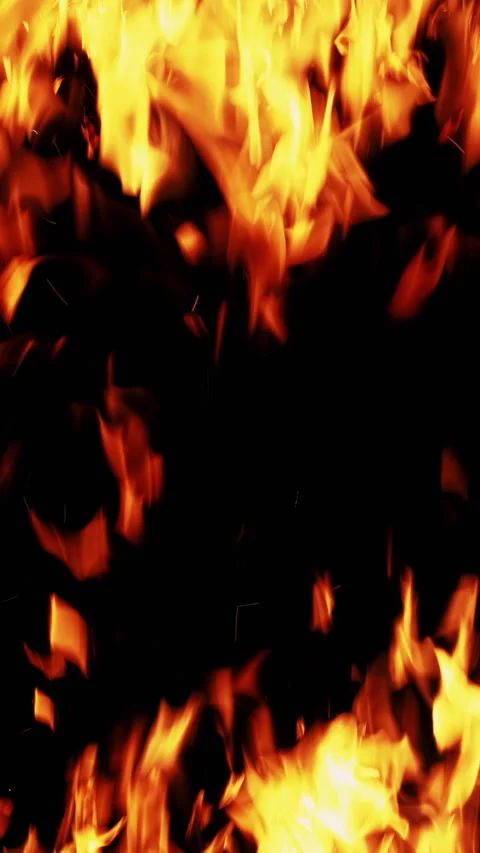 Vertical fire background flame texture b... | Stock Video | Pond5
