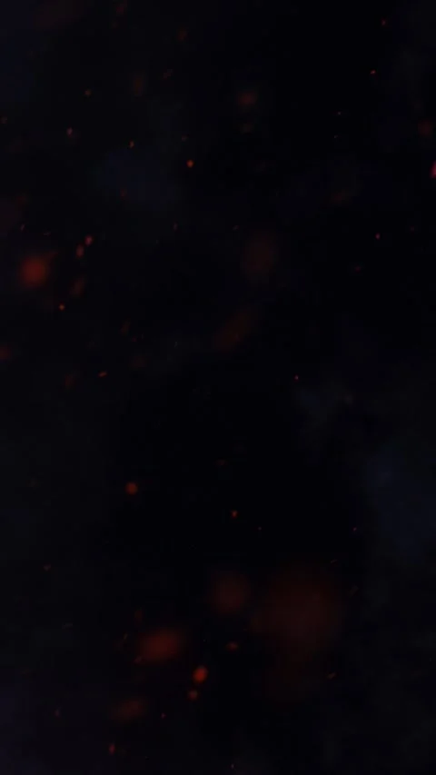 Vertical Fire Sparks Against Blue Smoke 4K Loop Stock Footage 268284402
