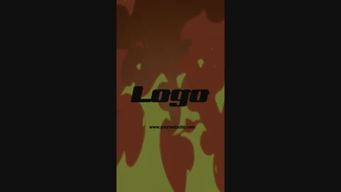 Vertical Fire Wall Logo | After Effects Stock After Effects