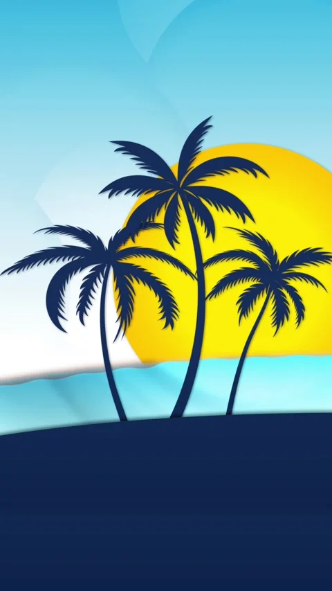 Vertical First Day of Summer Background Loop Stock Footage 341879451