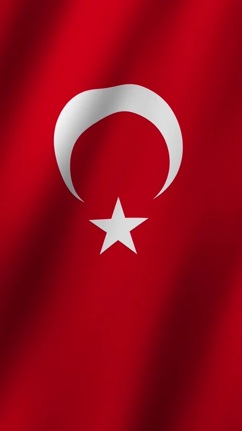 Vertical Flag of Turkey waving animation, Vertical Turkey Flag footage video 스톡 동영상 295728122