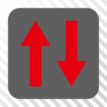 Vertical Flip Arrows Rounded Square Button Stock Illustration