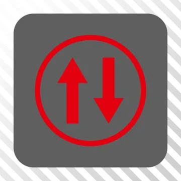 Vertical Flip Arrows Rounded Square Button Stock Illustration