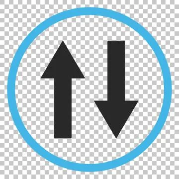 Vertical Flip Arrows Vector Icon イラスト素材
