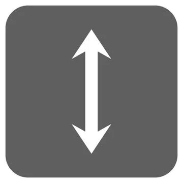 Vertical Flip Flat Squared Vector Icon Stock Illustration