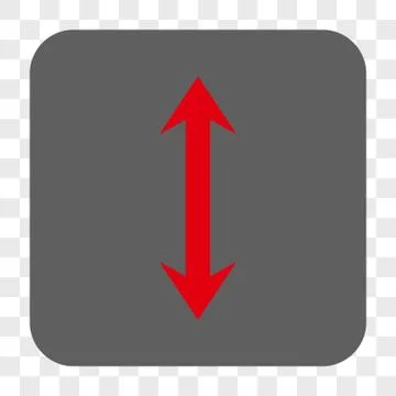 Vertical Flip Rounded Square Button Stock Illustration