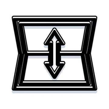 Vertical flip tool editing image graphic design icon Stock Illustration