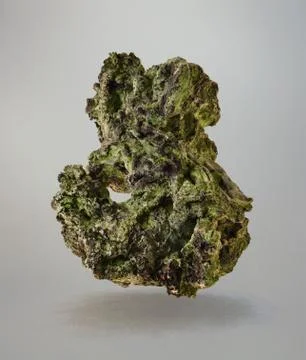 Vertical floating organic rock Illustrazione stock
