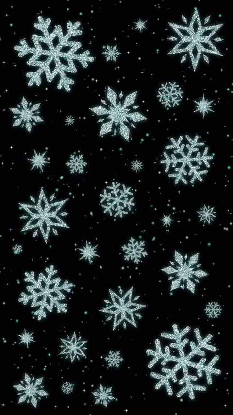 Vertical Floating Snow Wallpaper Animation Black Stock Footage 320099001