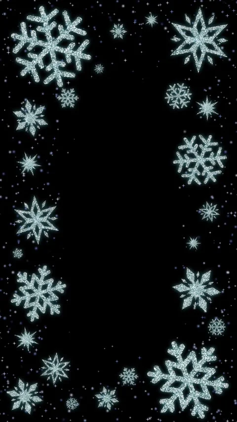 Vertical Floating Snow Wallpaper Animation Black Stock Footage 320099008