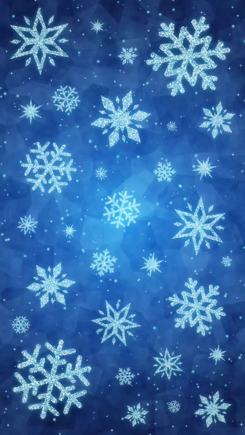 Vertical Floating Snow Wallpaper Animation Blue Stock Footage 320099011