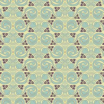 Vertical floral pattern Stock Illustration