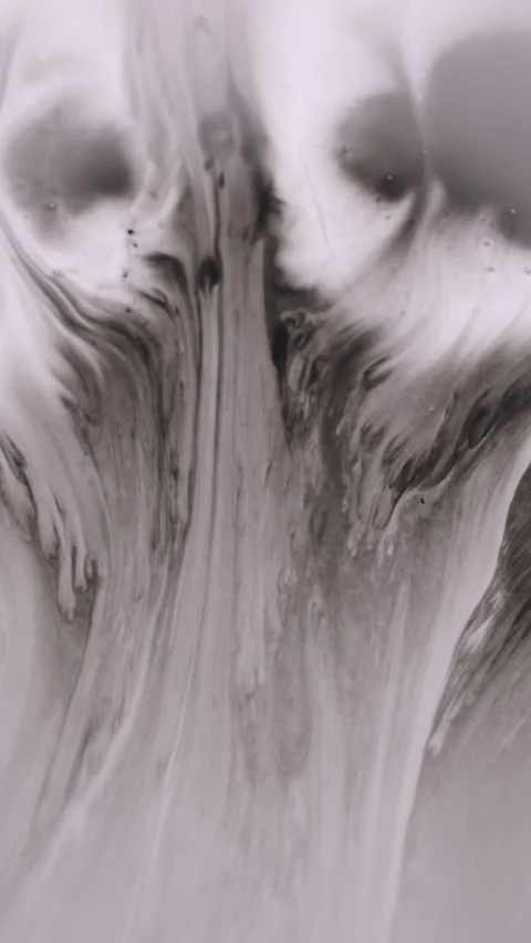 Vertical flowing ink drip drop splatter blotch Stock Footage 329276495