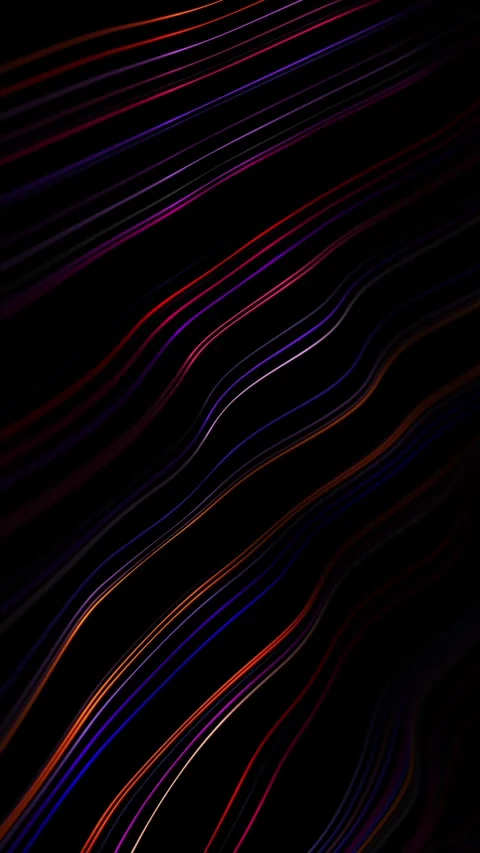 Vertical flowing light lines on deep black background. Red crimson streaks .. Stock-Footage 330601597