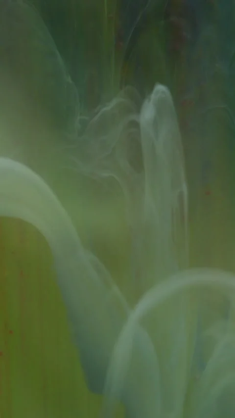 Vertical fluid paint leak blur ink blend liquid Video stock 314243340