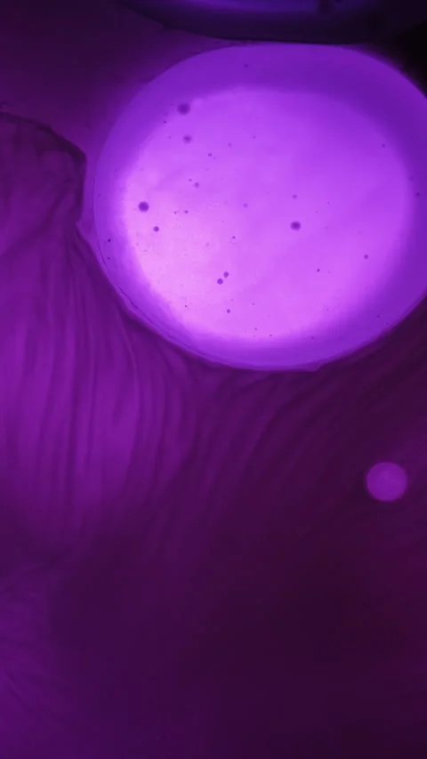 Vertical fluid paint oil bubble neon ink flow Stock Footage 330094093