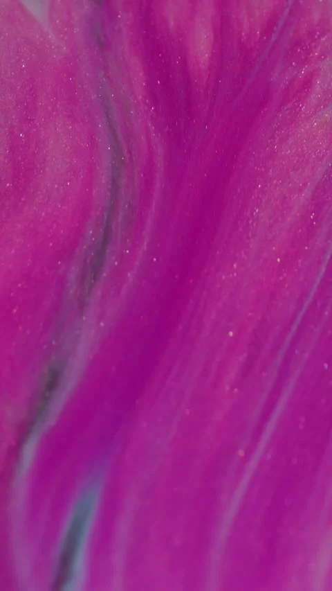 Vertical fluid spill acrylic splash glitter paint Stock Footage 329285272