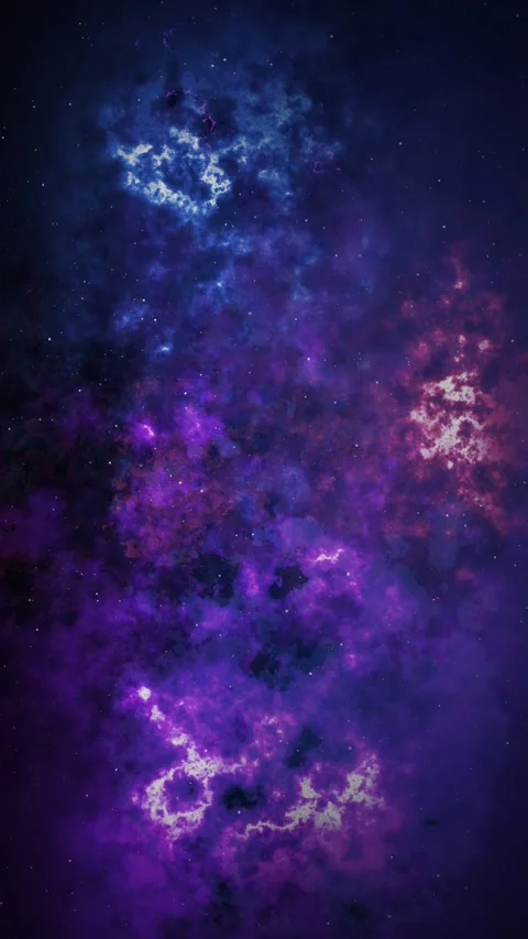 Vertical Flying into Blue Nebula Space and Stars 4K Loop Video stock 276284523