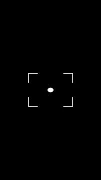 Vertical Focus Target Overlay with Center Dot, Autofocus Marker and Framing.. Stock-Illustration