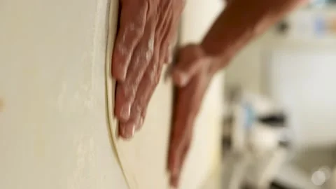 Vertical footage 4k of pizza maker Stock Footage 272498052