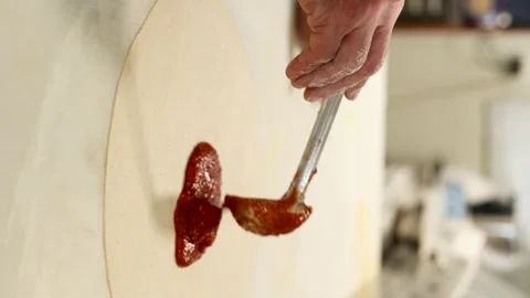 Vertical footage 4k of pizza maker Stock Footage 272500243