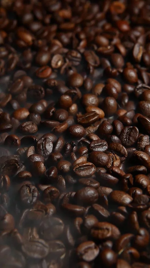 Vertical footage of coffee bean background Stock Footage 287916369