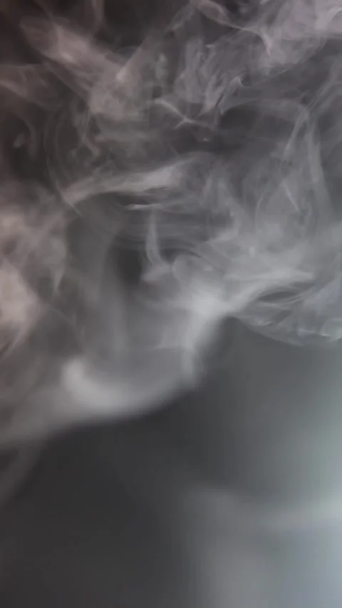 Vertical footage of smoke dark background Stock Footage 255566992