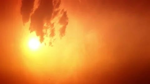 Vertical Footage Time Lapse Sky orange golden with twilight. Stock Footage 174685125