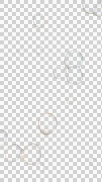 Vertical format 3D abstract bubbles PNG glass stickers set composition Stock Illustration