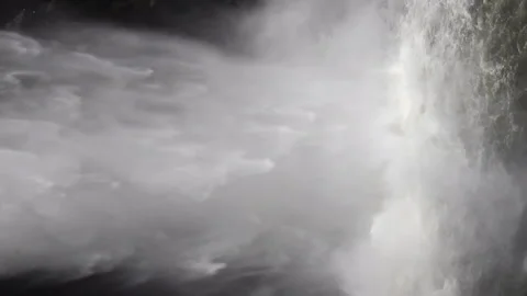 Vertical format: White water splashes in... | Stock Video | Pond5