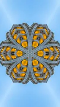 Vertical frame Ball made from elements of Utah Capital building Stock Photos