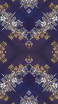 Vertical frame Complex design made from the San Francisco skyline 写真素材