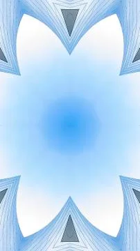 Vertical frame Copy space inside of angular metal fractal Stock Photos