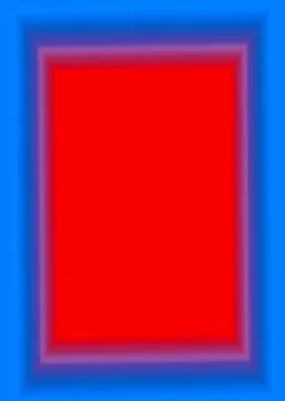 Vertical Frame of Gradient Blue with Candy Apple Red Copy Space Stock Illustration