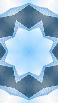 Vertical frame Metallic angular ring made from concert hall Foto stock