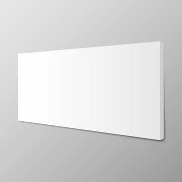 Vertical frame mockup for paintings or photographs hanging on the wall Stock Illustration