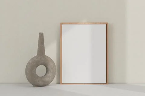 Vertical frame, table decor. Frame mockup. Stock Illustration