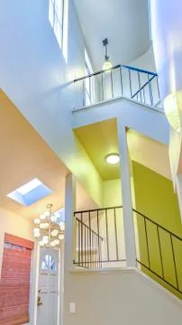 Vertical frame Vertical views in a North Park townhome San Diego Stock Photos