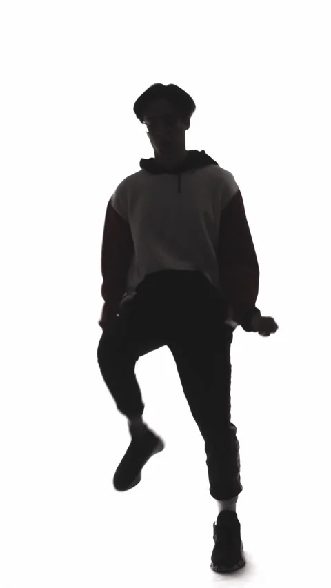Vertical freestyle dancer breakdance guy hip hop Stock Footage 318226629