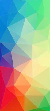 Vertical fresh color triangle wallpaper Stock Illustration