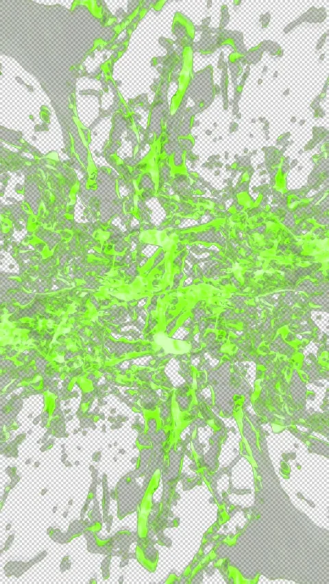 Vertical Fresh Green Splash Animation Stock Footage 283531583